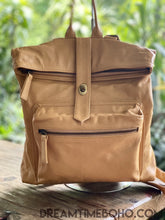 Load image into Gallery viewer, Analese Womens Leather Backpack-Backpack-Dreamtime Boho-Tan-Dreamtime Boho