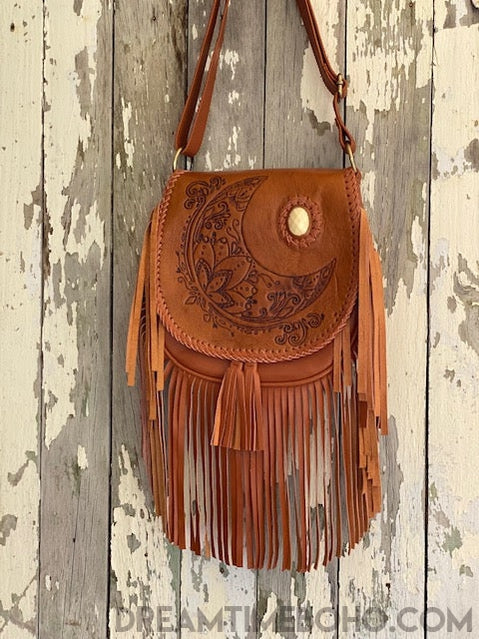 Vintage Tooled Boho Mexican Leather Purse – Quirky Finds