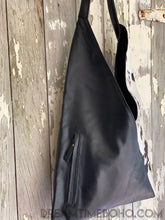 Load image into Gallery viewer, Soft Lush Shoulder Bag Juno Leather Boho Bag-Leather Shoulder Bag-Dreamtime Boho-Black-Dreamtime Boho