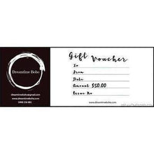 Load image into Gallery viewer, Dreamtime Boho Gift Vouchers-Dreamtime Boho Gift Voucher-Dreamtime Boho -Gift Voucher $50-Dreamtime Boho