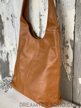 Load image into Gallery viewer, Indi Tan Leather Shoulder Boho Bag-Leather Shoulder Bag-Dreamtime Boho-Dreamtime Boho