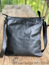 Load image into Gallery viewer, Leather Crossbody Marli Bag-Crossbody Bag-Dreamtime Boho-Black-Dreamtime Boho